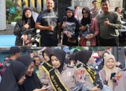 Ramai dan Edukatif, Gebyar Tahun Baru Polres Kediri Hadir di CFD Pare