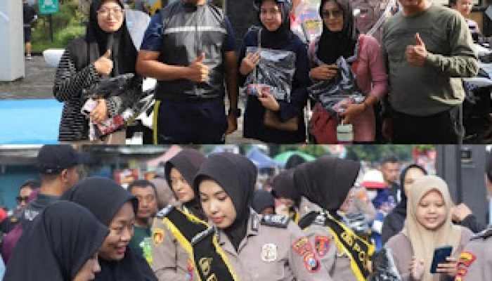 Ramai dan Edukatif, Gebyar Tahun Baru Polres Kediri Hadir di CFD Pare