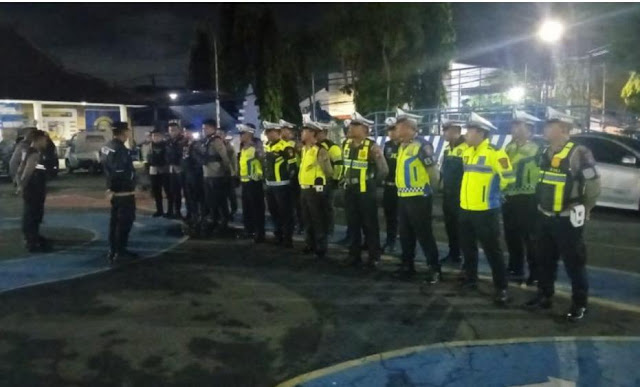 Polres Kediri Kota Gelar Patroli KRYD , Antisipasi Balap Liar dan Gangguan Kamtibmas